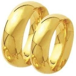 Par De Aliança Em Ouro 18k 10 Gramas 6mm