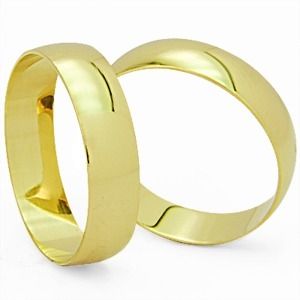 Par Aliança Ouro 18k. 4 Grs, 3.5 Mm